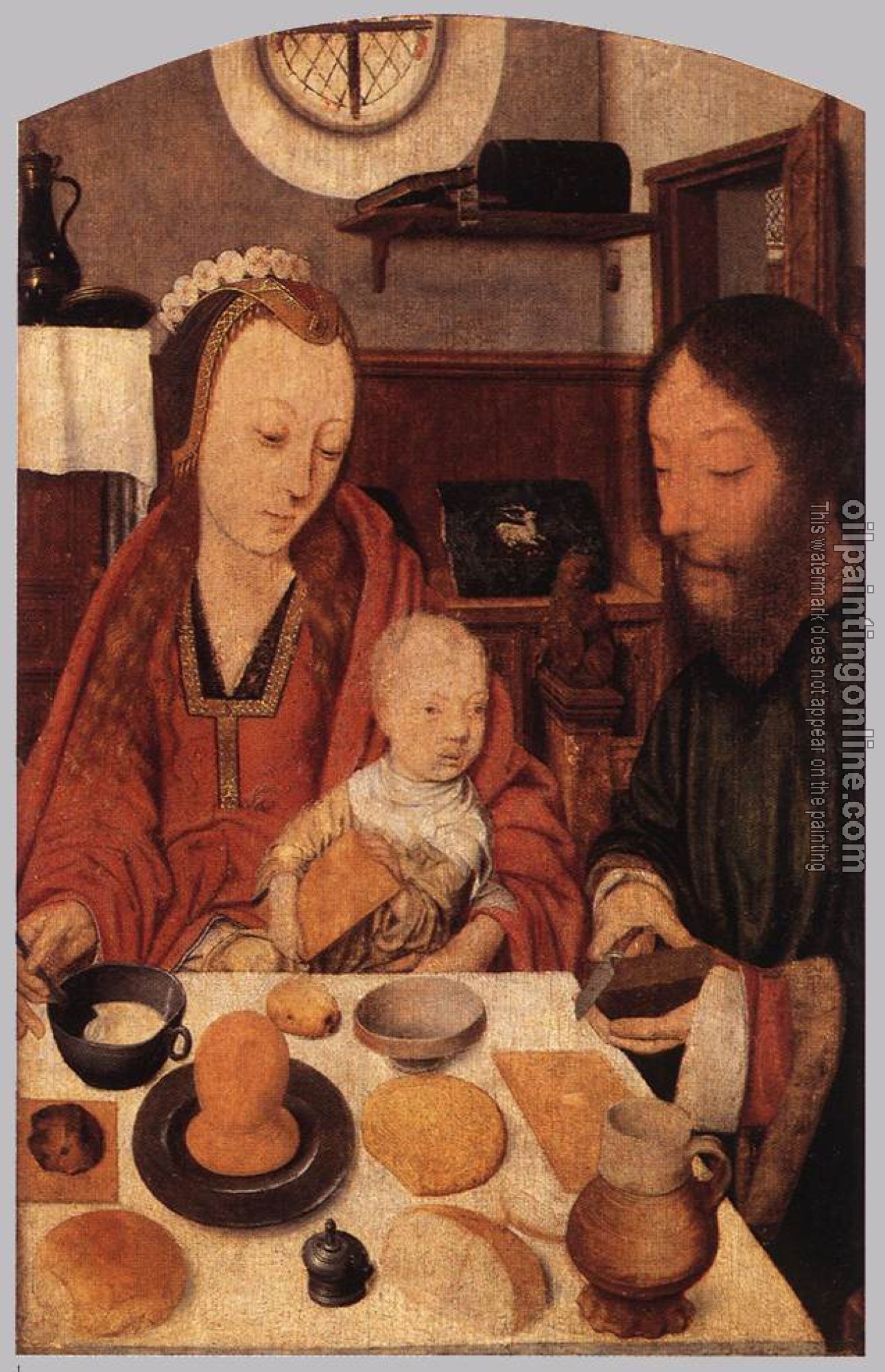 Mostaert, Jan - The Holy Family at Table